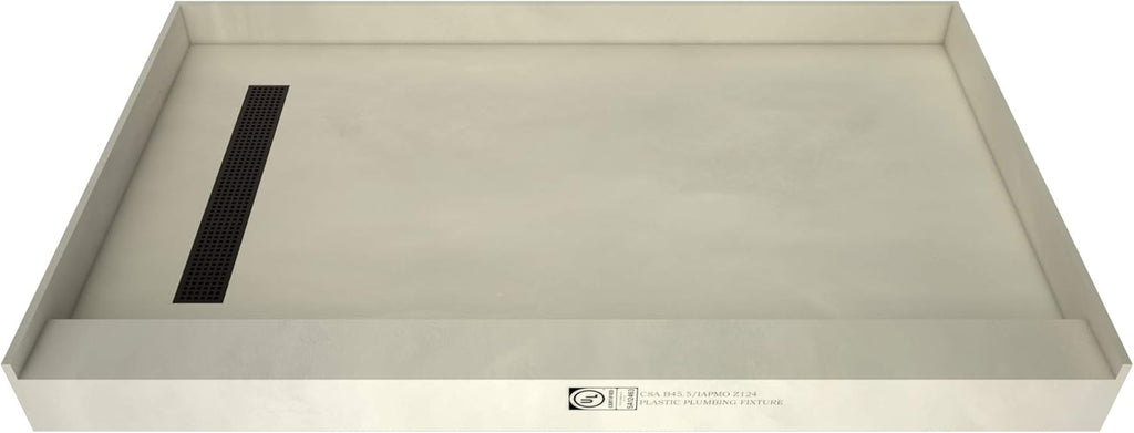 60" x 30" Shower Pan Kit with Left Drain S835