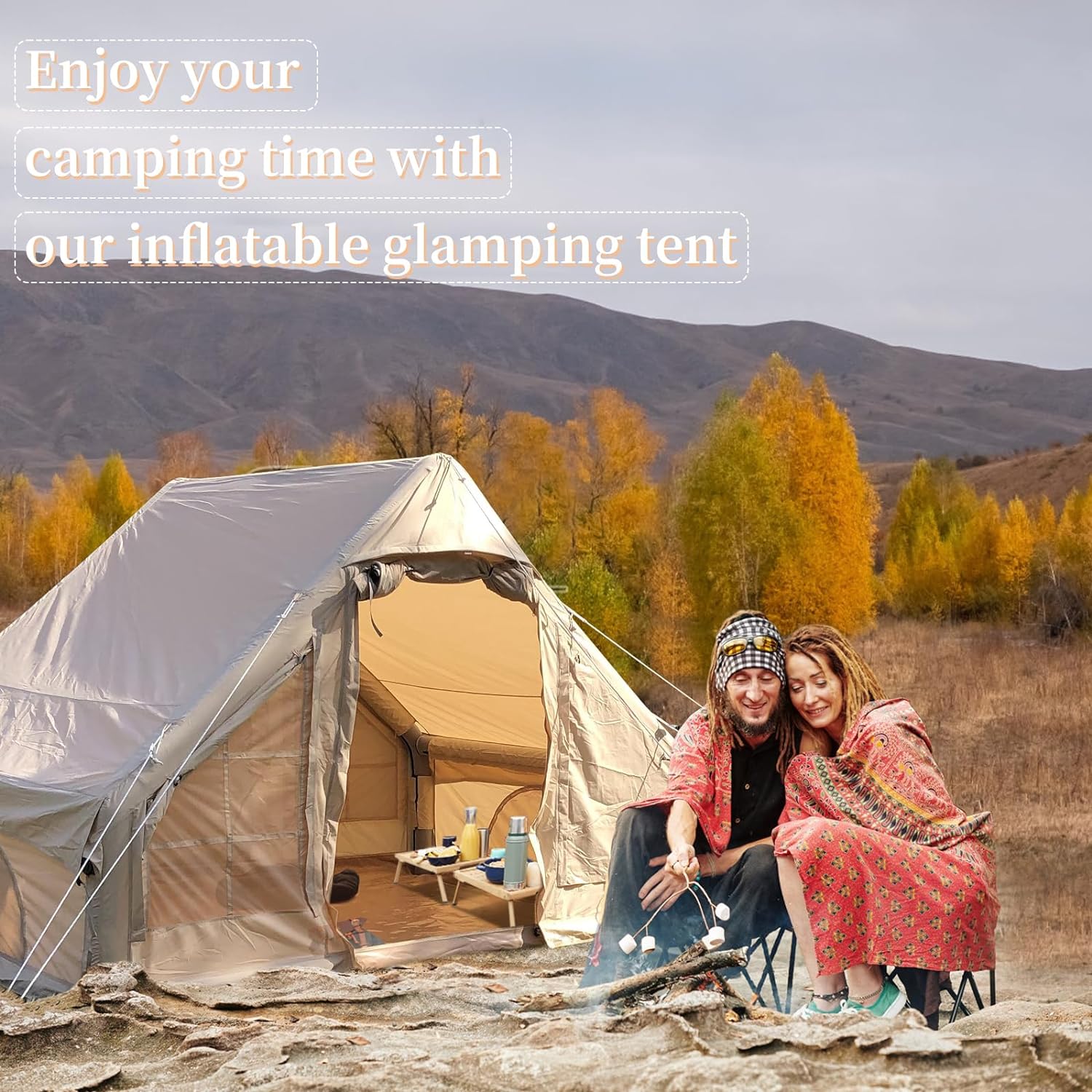 Large Inflatable Oxford Air Tent for 4-6 Persons N572