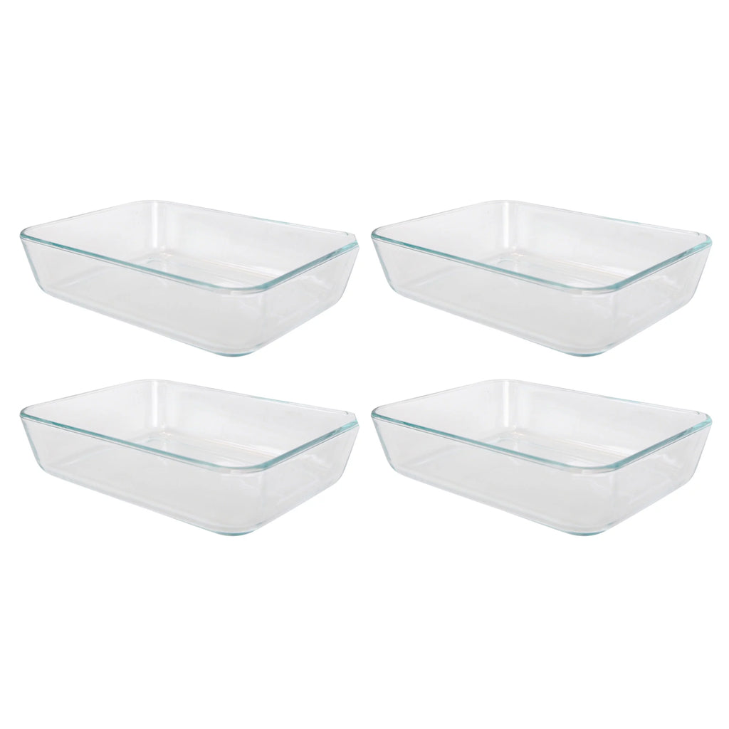 3-Cup Clear Glass Baking Dish (4-Pack) A3298