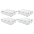 3-Cup Clear Glass Baking Dish (4-Pack) A3298