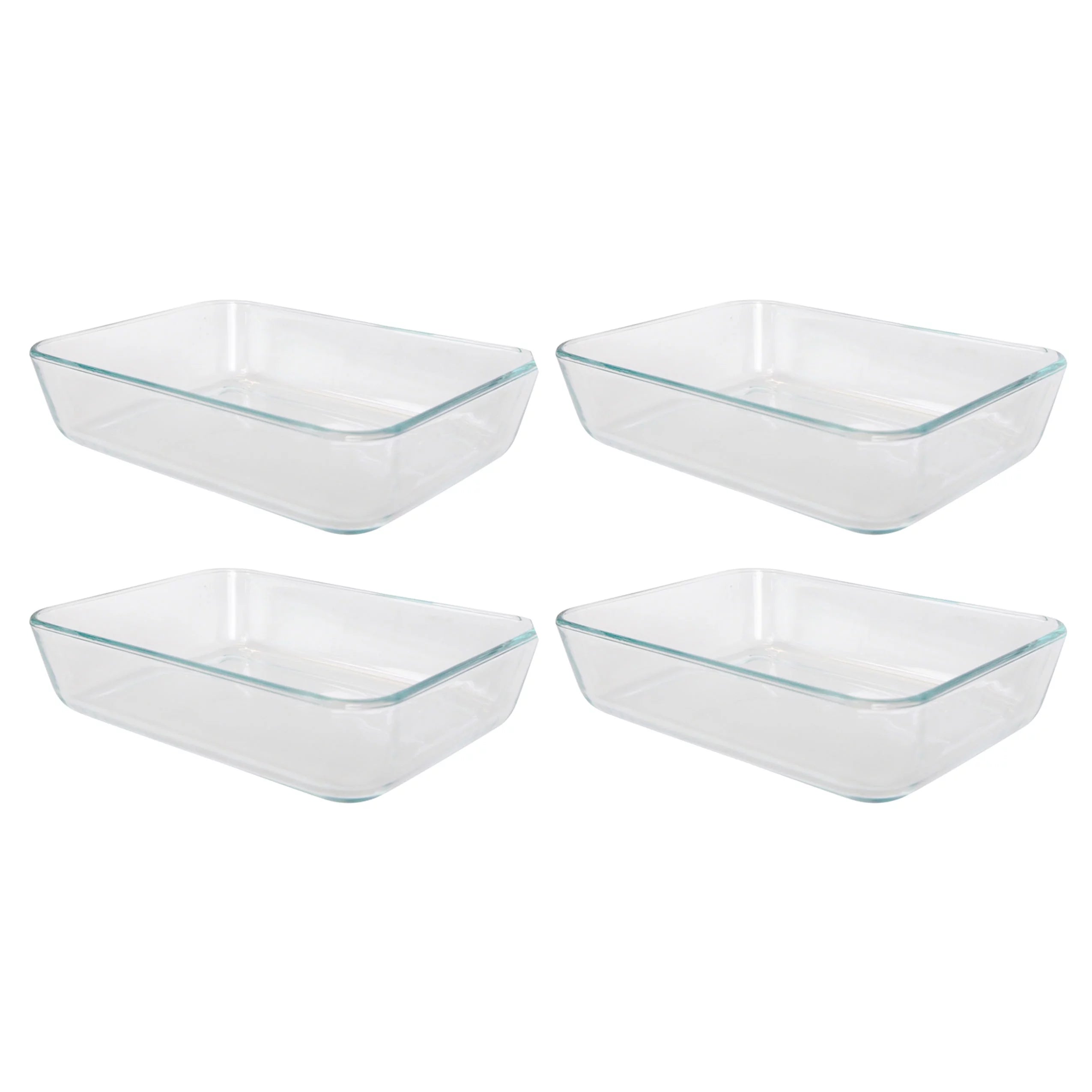 3-Cup Clear Glass Baking Dish (4-Pack) A3298