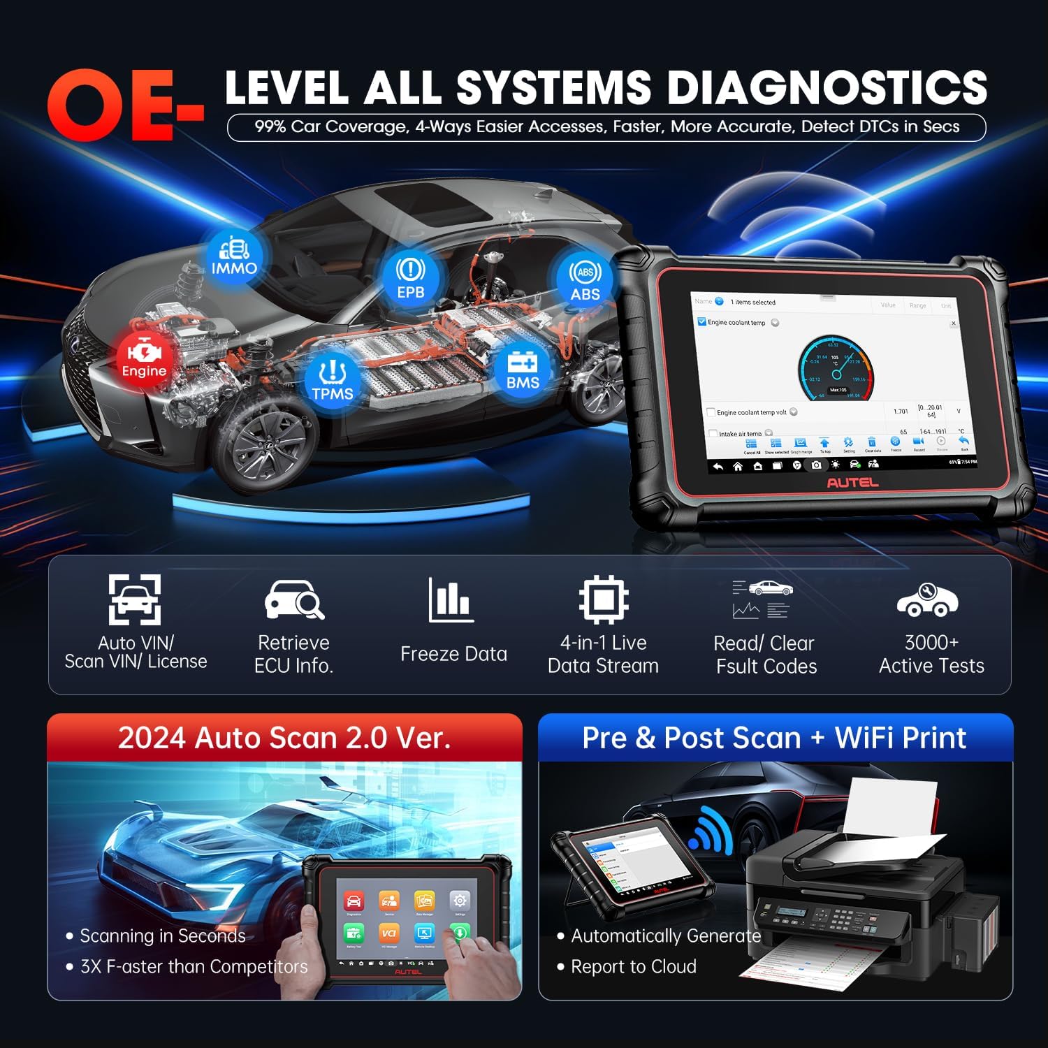 8in Bidirectional Diagnostic Tool P71581