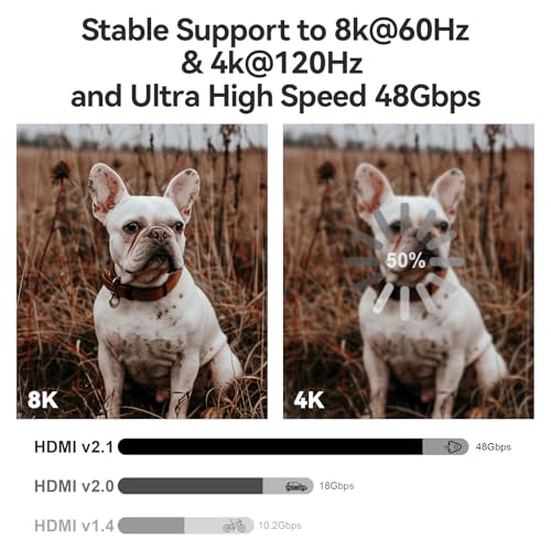 8K Fiber Optic HDMI Cable 50ft G419