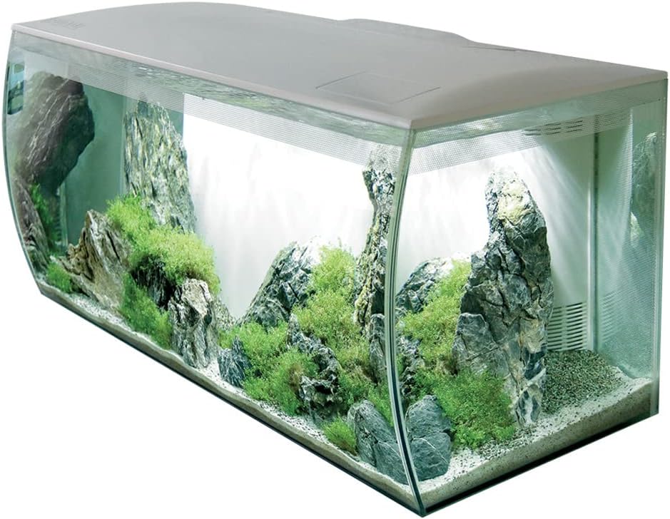 32.5 Gal. White Aquarium Kit with LED Lights and Filtration System L1431