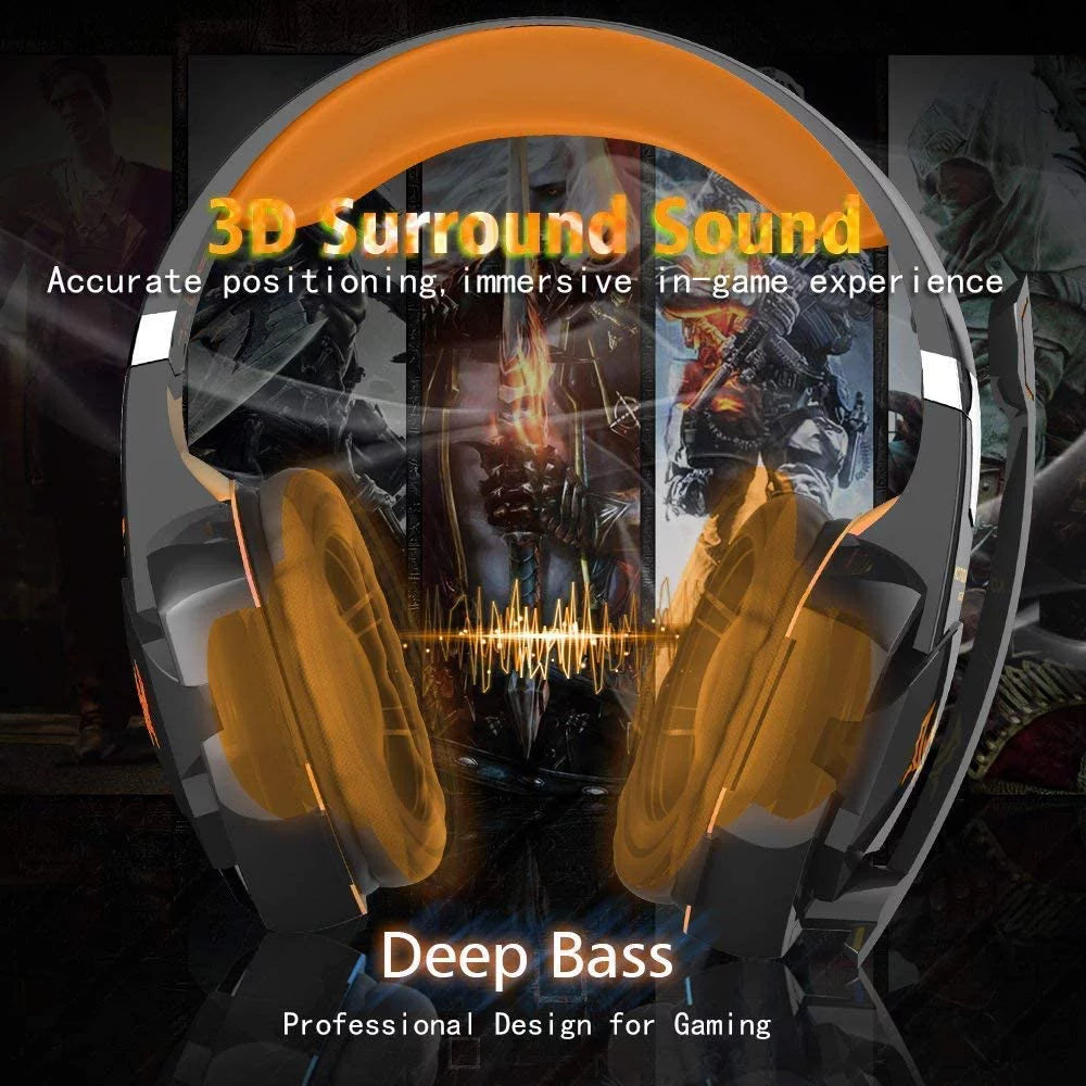 Noise Cancelling Over Ear Gaming Headset with Mic A976