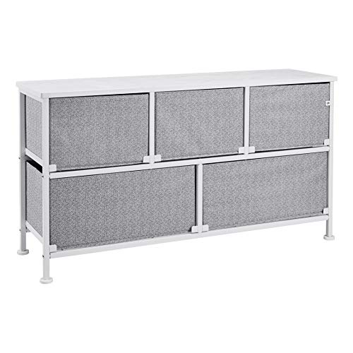 Bronze Fabric 5-Drawer Storage Organizer Unit S240