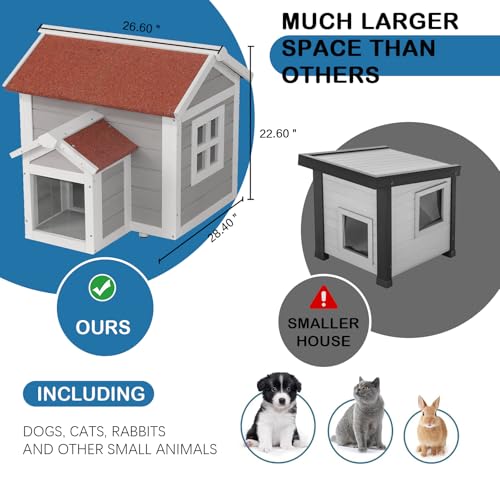 Weatherproof Outdoor Cat House N545