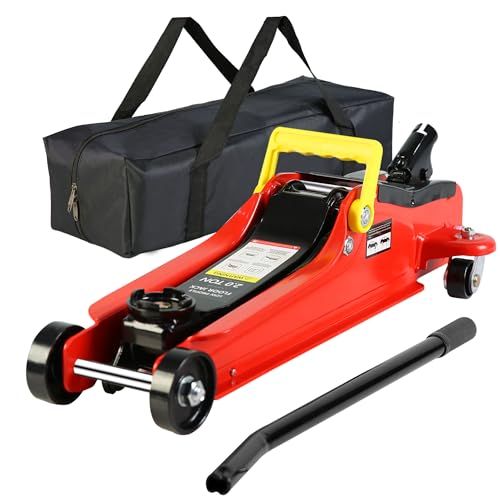 3 Ton Low Profile Steel Floor Jack with Dual Piston Quick Lift Pump E735