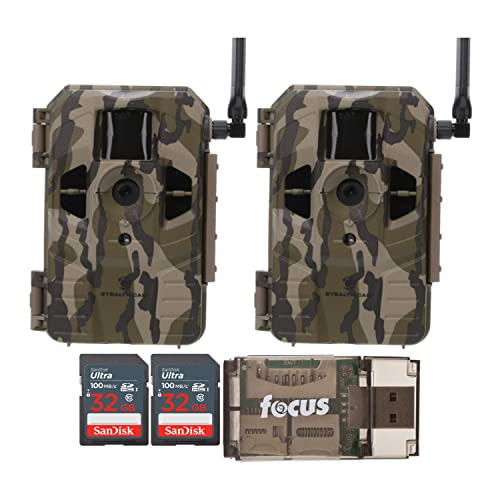 Cellular Trail Camera 2-Pack with 32GB Memory Card and Card Reader R7208