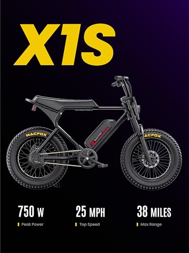 750W Electric Bike 20"x4" Fat Tires M95144