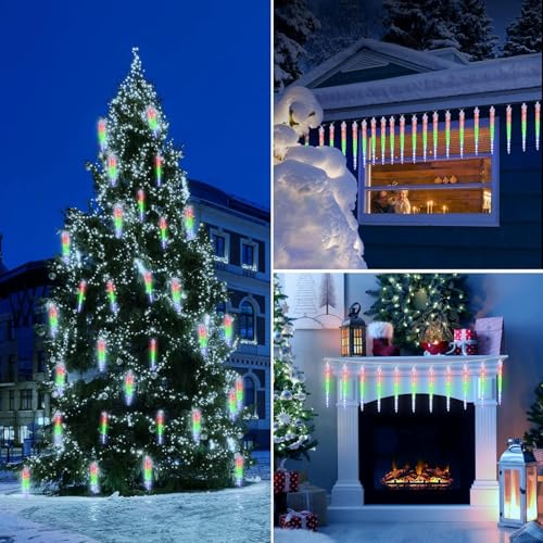 Blue 30ft 30 Tube 720 LED Meteor Shower Icicle Lights D18605