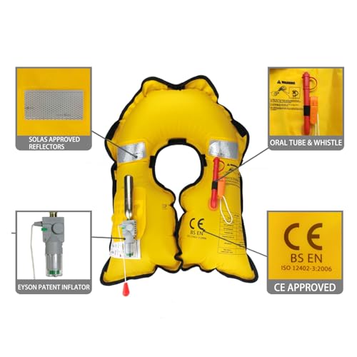 Blue Auto Inflatable Life Jacket U369