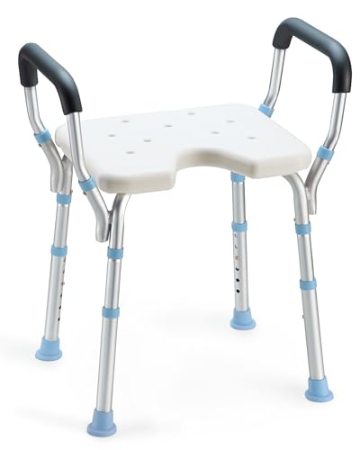 Heavy Duty Shower Chair with Back and Arms 300lb Q35701