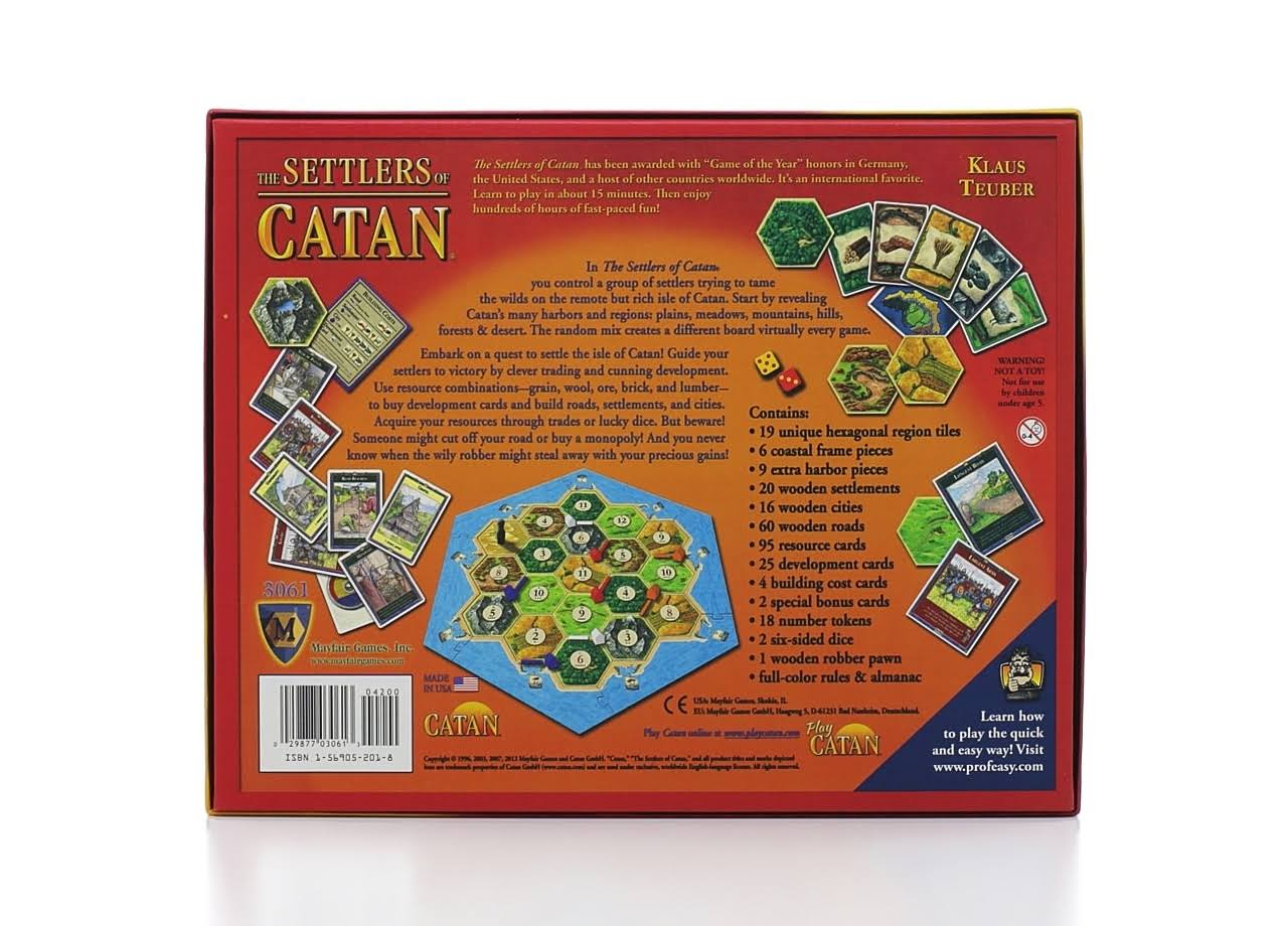 Settlers of Catan Board Game N7648