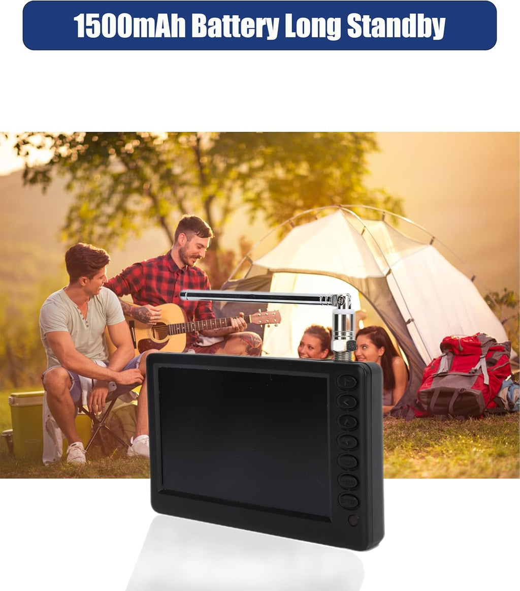 5 Inch 1080P Portable Digital TV with Antenna and Rechargeable Battery A4186