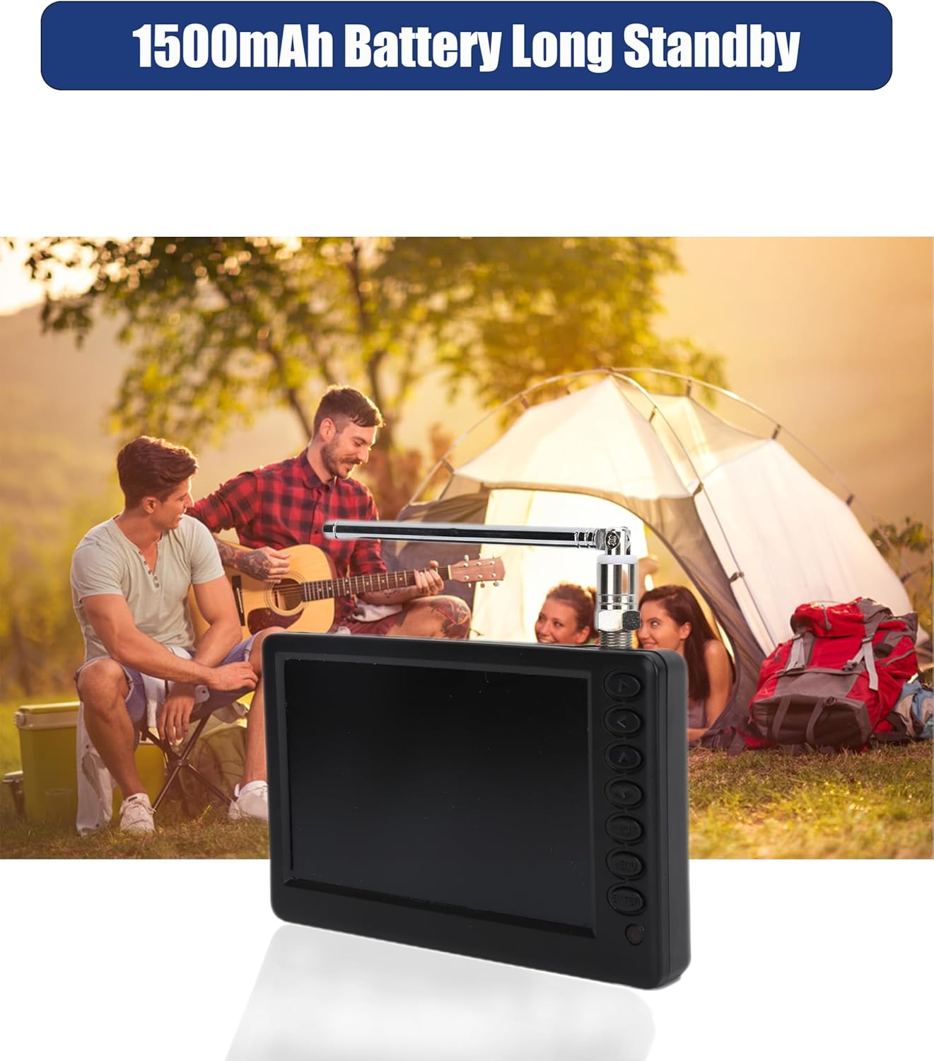 5 Inch 1080P Portable Digital TV with Antenna and Rechargeable Battery A4186