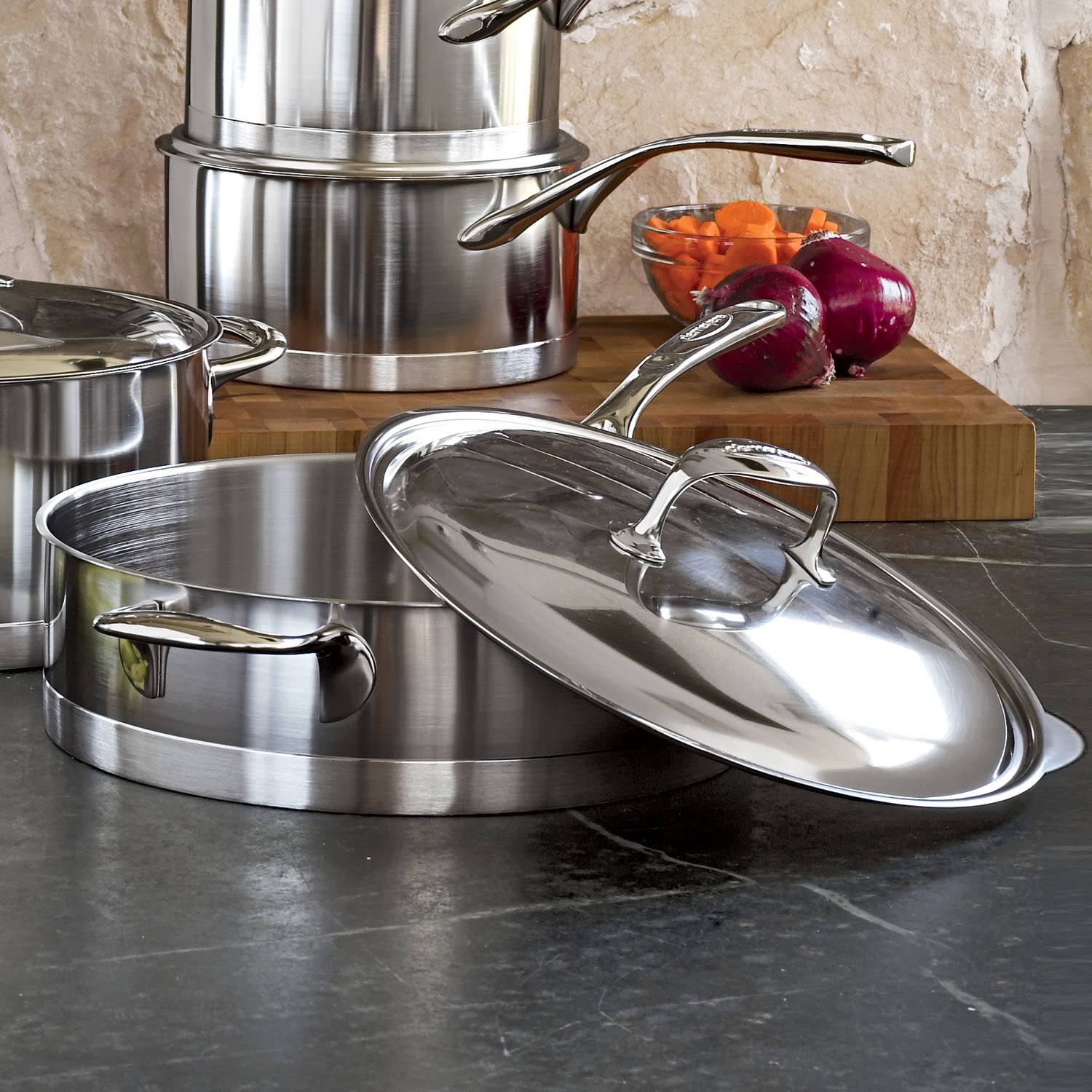 Stainless Steel Saute Pan with Helper Handle O1429