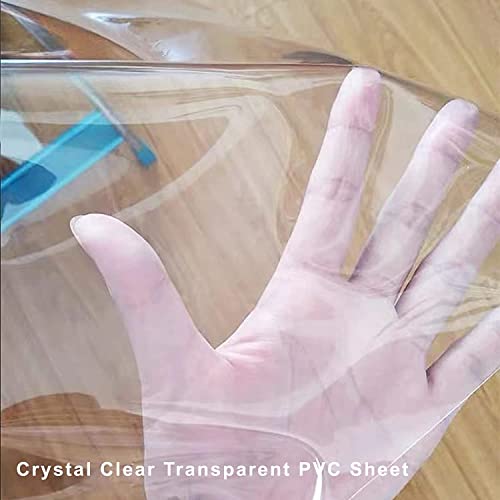 Clear Vinyl Oblong Fitted Tablecloth (8Ft - 30 * 96 inch Rectangle) L926735