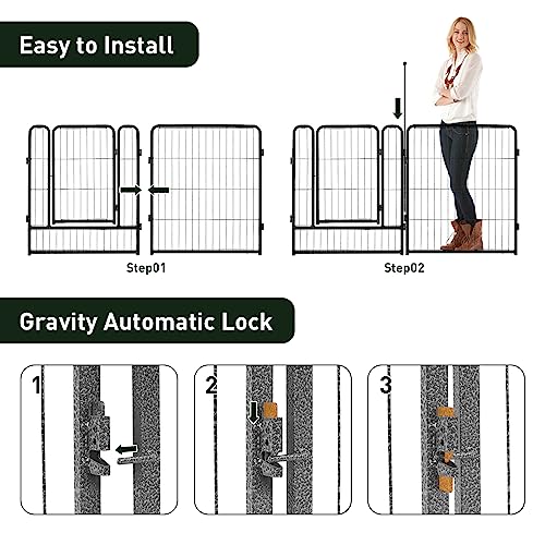 32" Height 16 Panels Foldable Dog Playpen X25186
