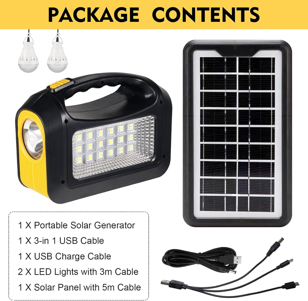 Portable Power Station with 2 Sets LED Light (Yellow) X176535