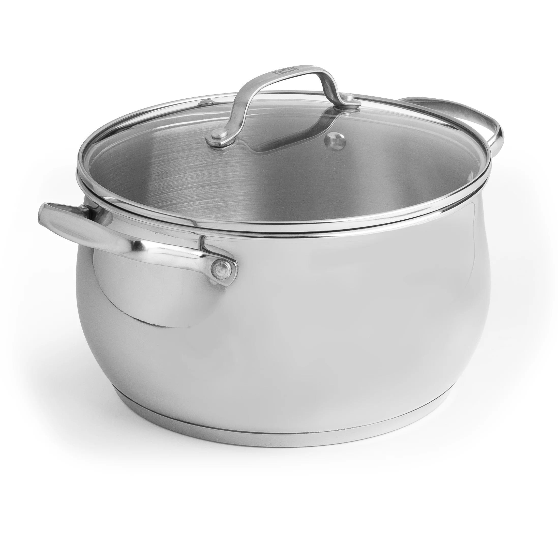 Stainless Steel Dutch Oven with Glass Lid, 5 Quart C209