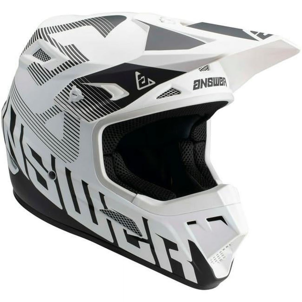 White/Black Offroad Helmet W4779