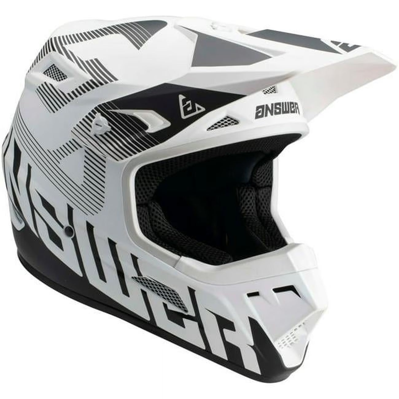 White/Black Offroad Helmet W4779