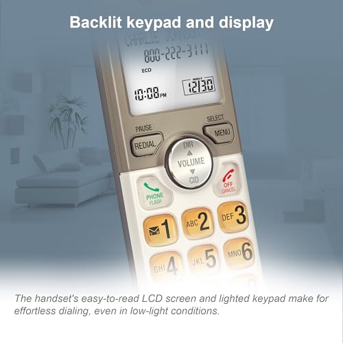 2-Handset Cordless Phone with Answering System S347958