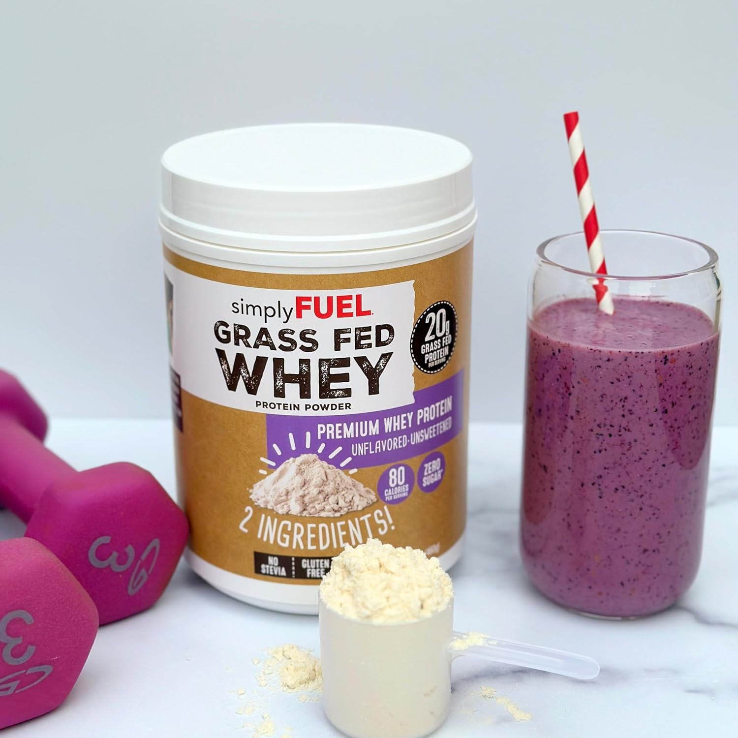 Unflavored Unsweetened Whey Protein Powder 1LBS K139