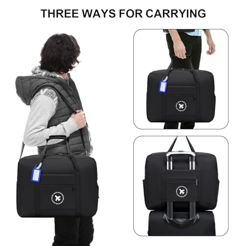 Black 18x14x8 Inch Travel Duffel Bag U9158