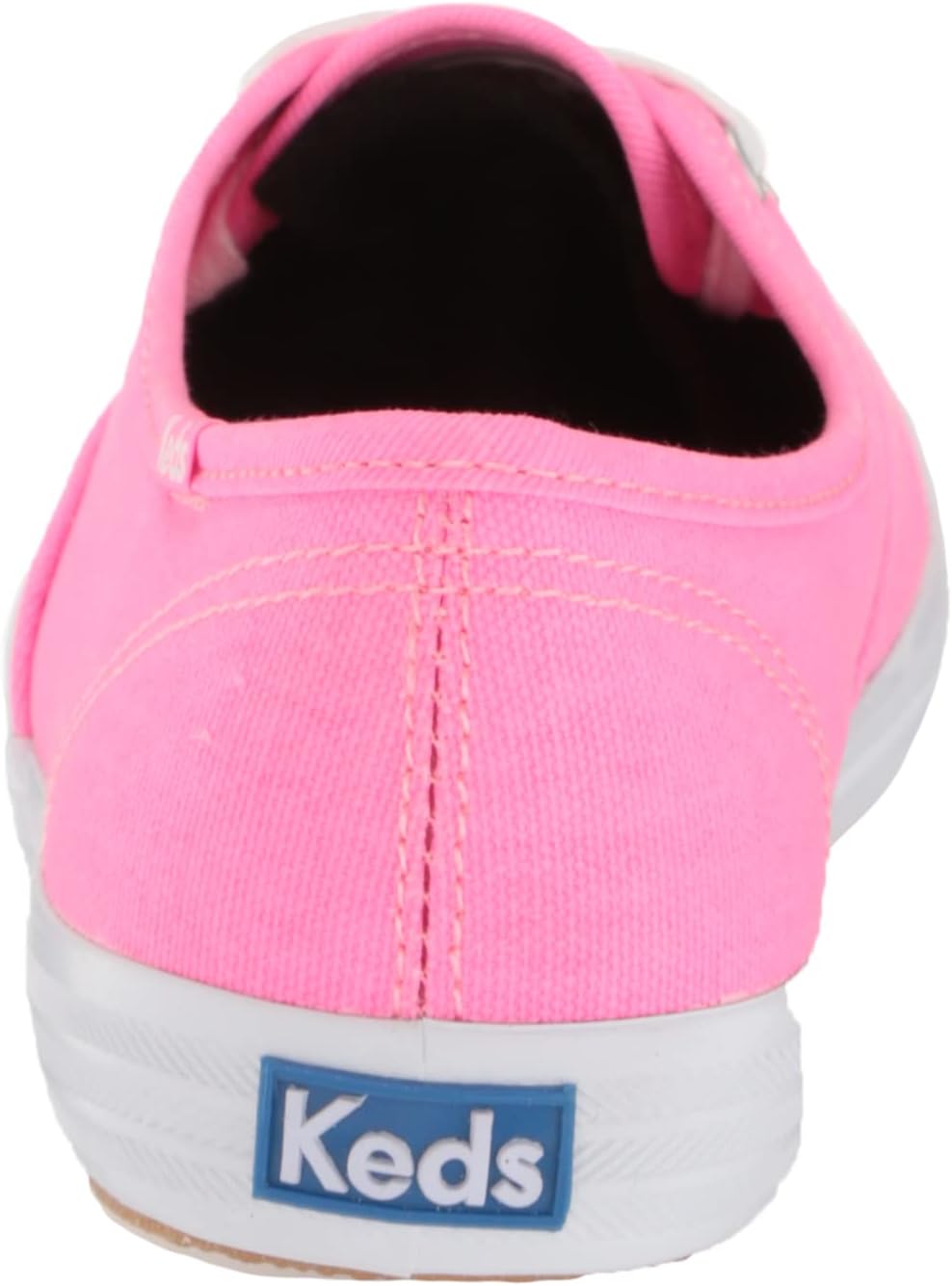 Neon Pink Canvas Lace Up Sneaker H3646