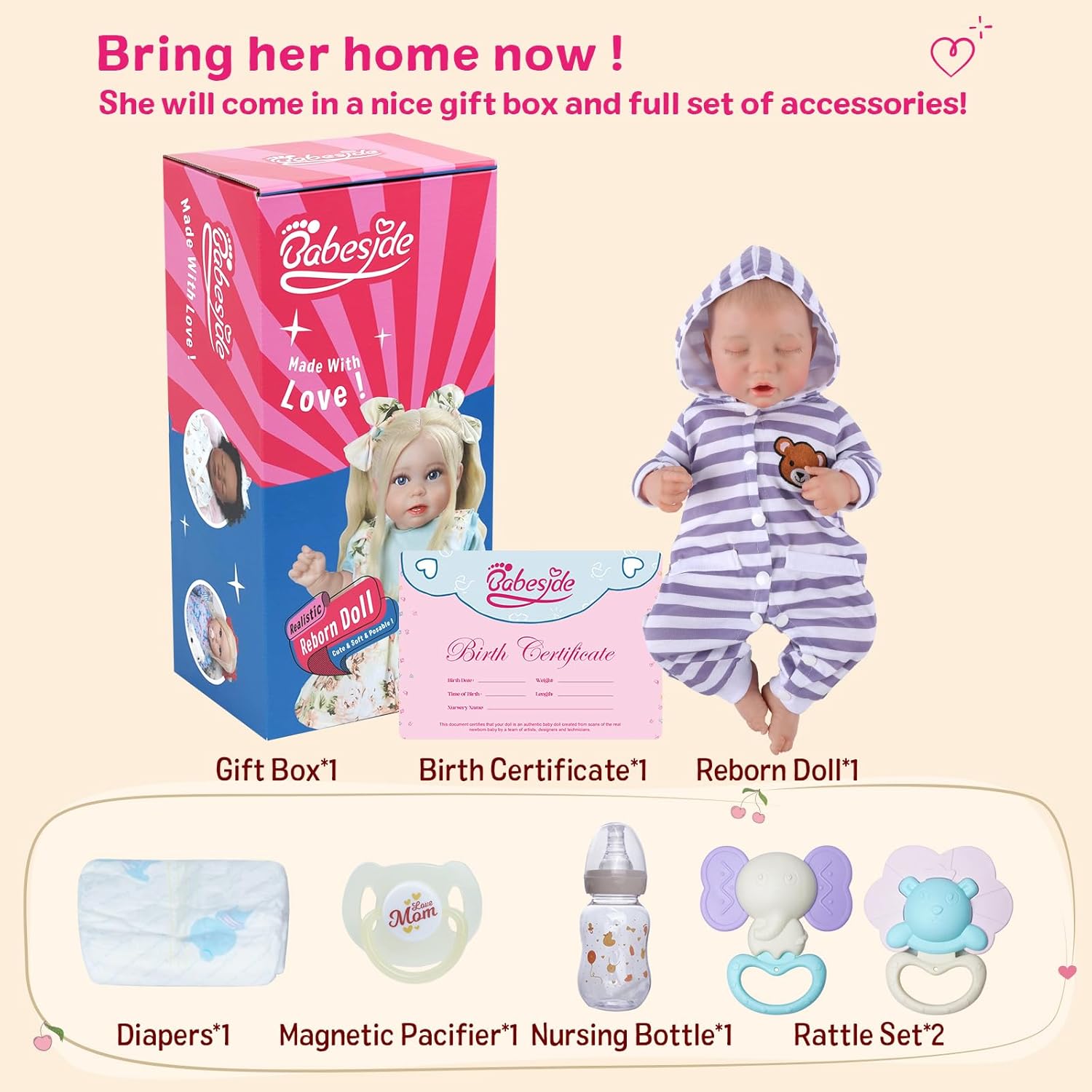 20 inch Soft Body Realistic Newborn Baby Doll K777