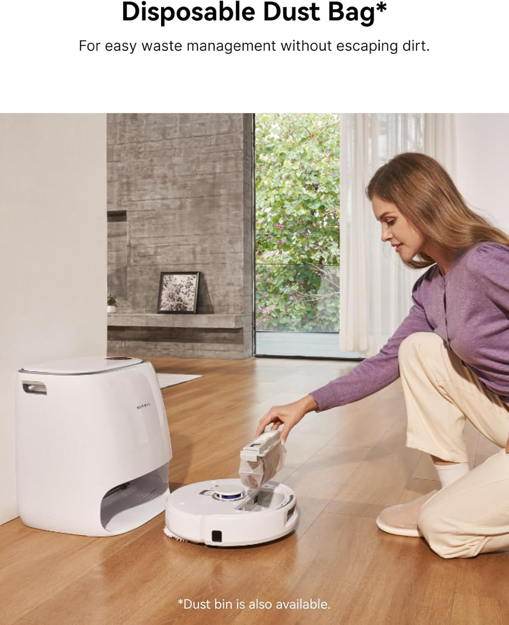 8200 Pa Robot Vacuum and Mop Combo with Dust Bags G197
