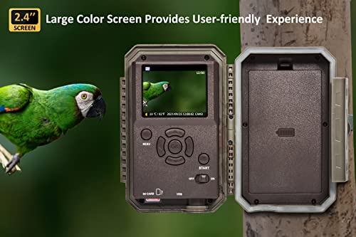 64MP 1296p No-Glow IR Night Vision Motion Activated Waterproof Trail Camera V88102