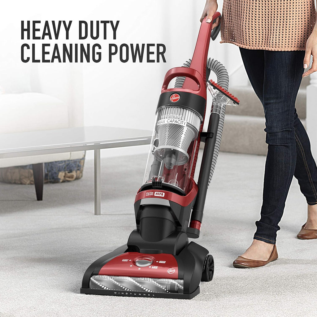Red Upright Vacuum Cleaner with HEPA Media Filtration R1200