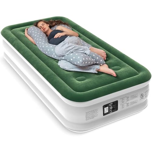 Twin 16" Inflatable Air Mattress with Built Pump E924373