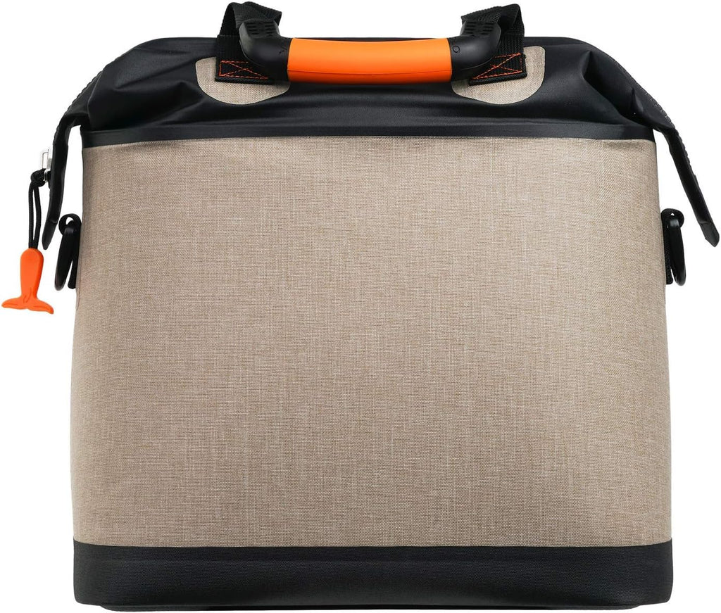 Tan Soft Side Tote Cooler Insulated Bag W17371
