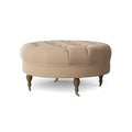 Black Walnut Brass Cocktail Ottoman Z6124