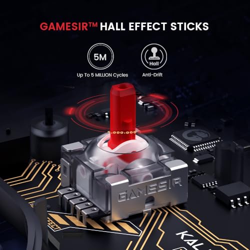 Wired Controller for Xbox Series X|S, Xbox One, Windows, Steam, Transparent Gaming Gamepad with Hall Effect Joysticks Z10940