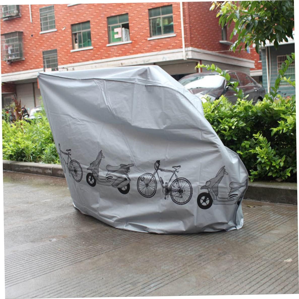 Grey Waterproof Bicycle Cover I846335