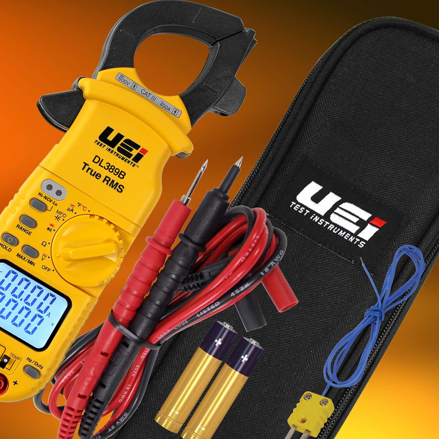 Digital True RMS Clamp Meter 4000 Counts Auto Ranging Voltmeter O887