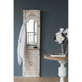 White Distressed Wooden Framed Rectangular Dresser T39594
