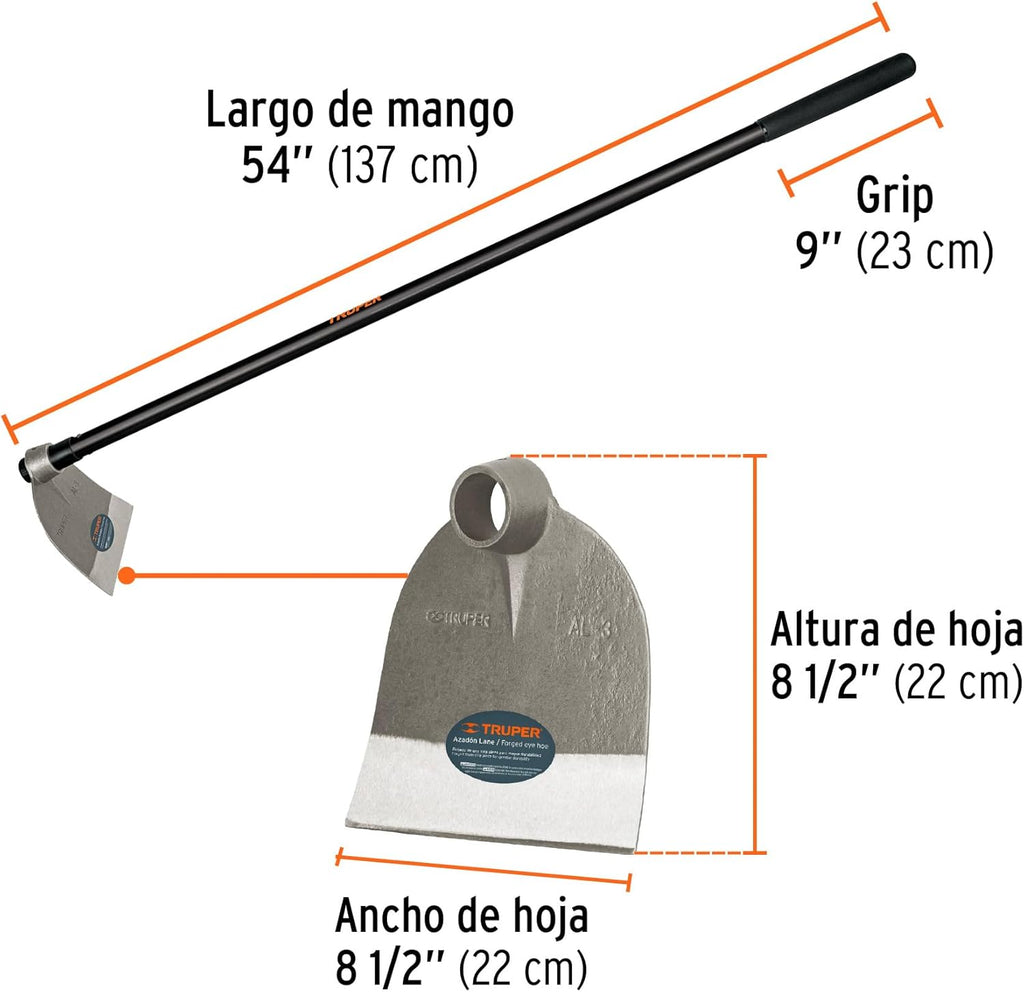 2 Lb High Carbon Steel Forged Garden Hoe P53570