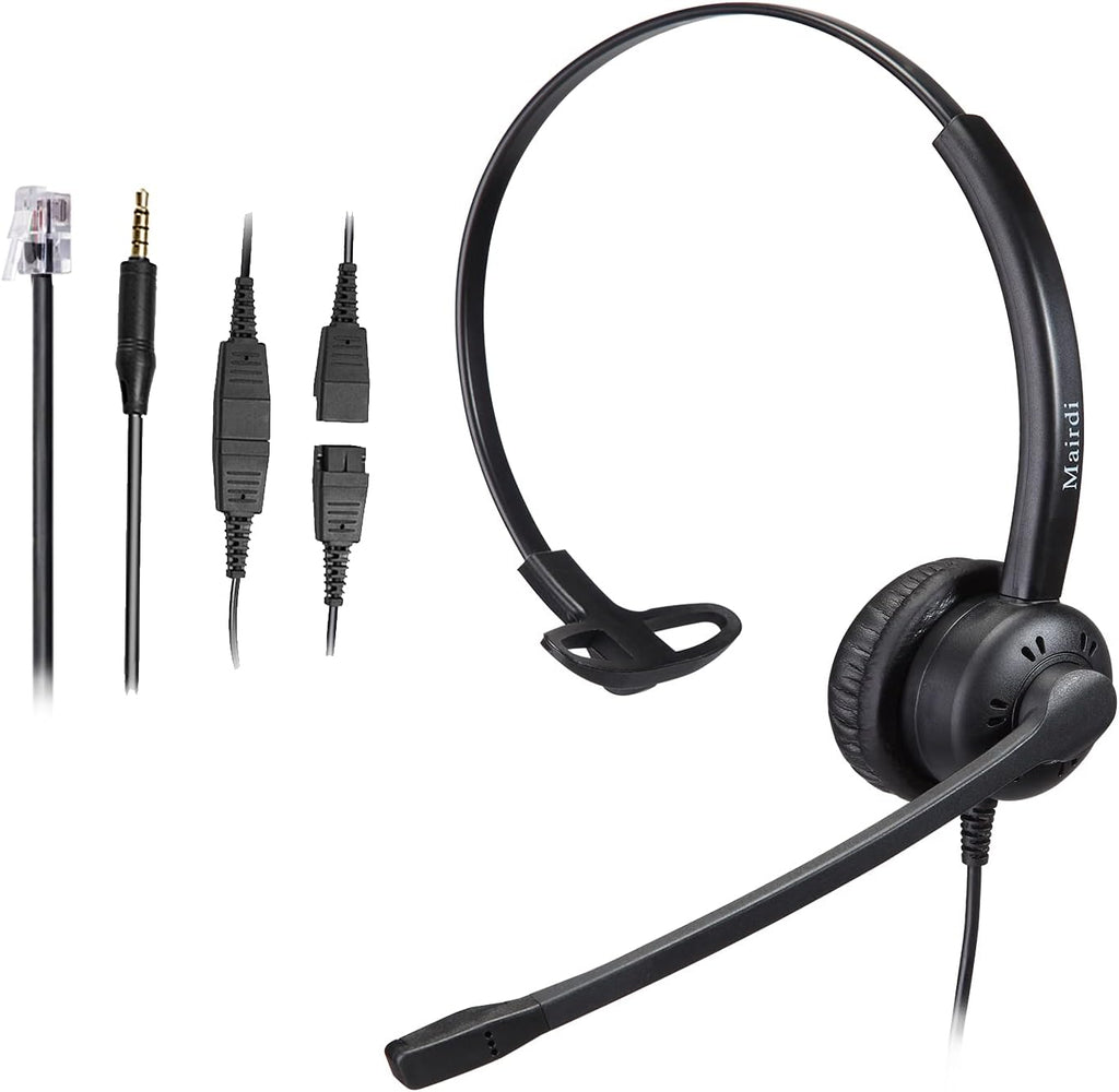 Binaural Telephone Headset with Noise Cancelling Microphone H933