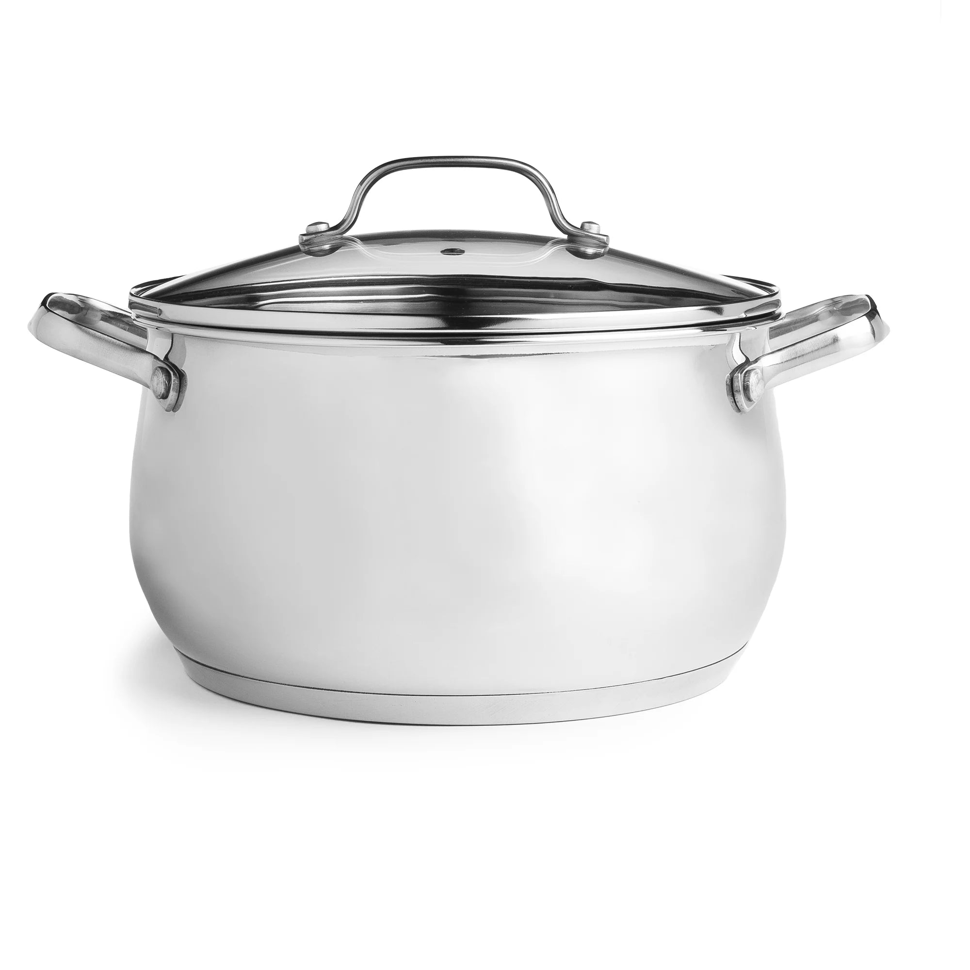 Stainless Steel Dutch Oven with Glass Lid, 5 Quart C209