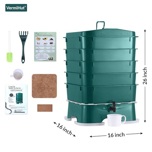 Dark Green Worm Composter C71225
