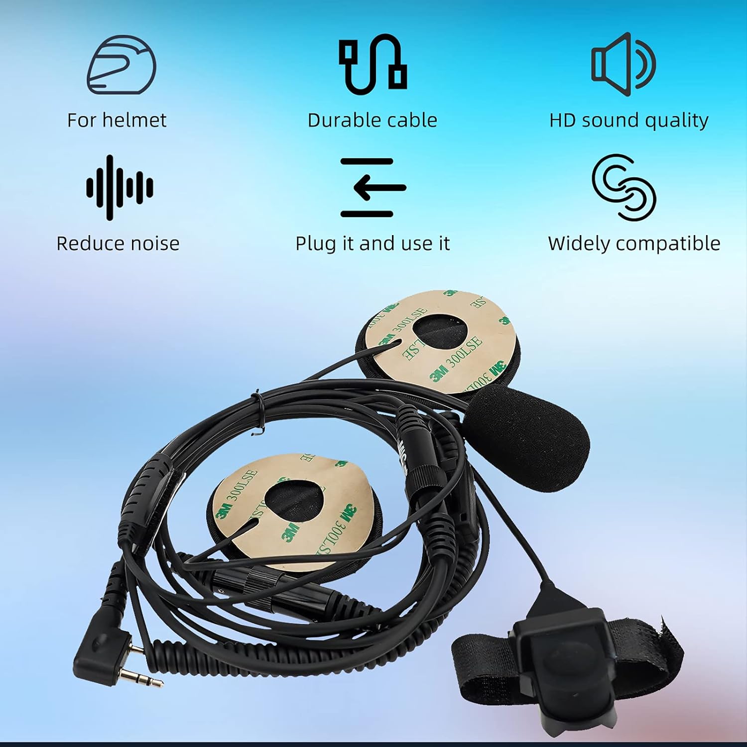 Ham Radio Dual Band Radio Bundle with Two Way Radio Headset N3698