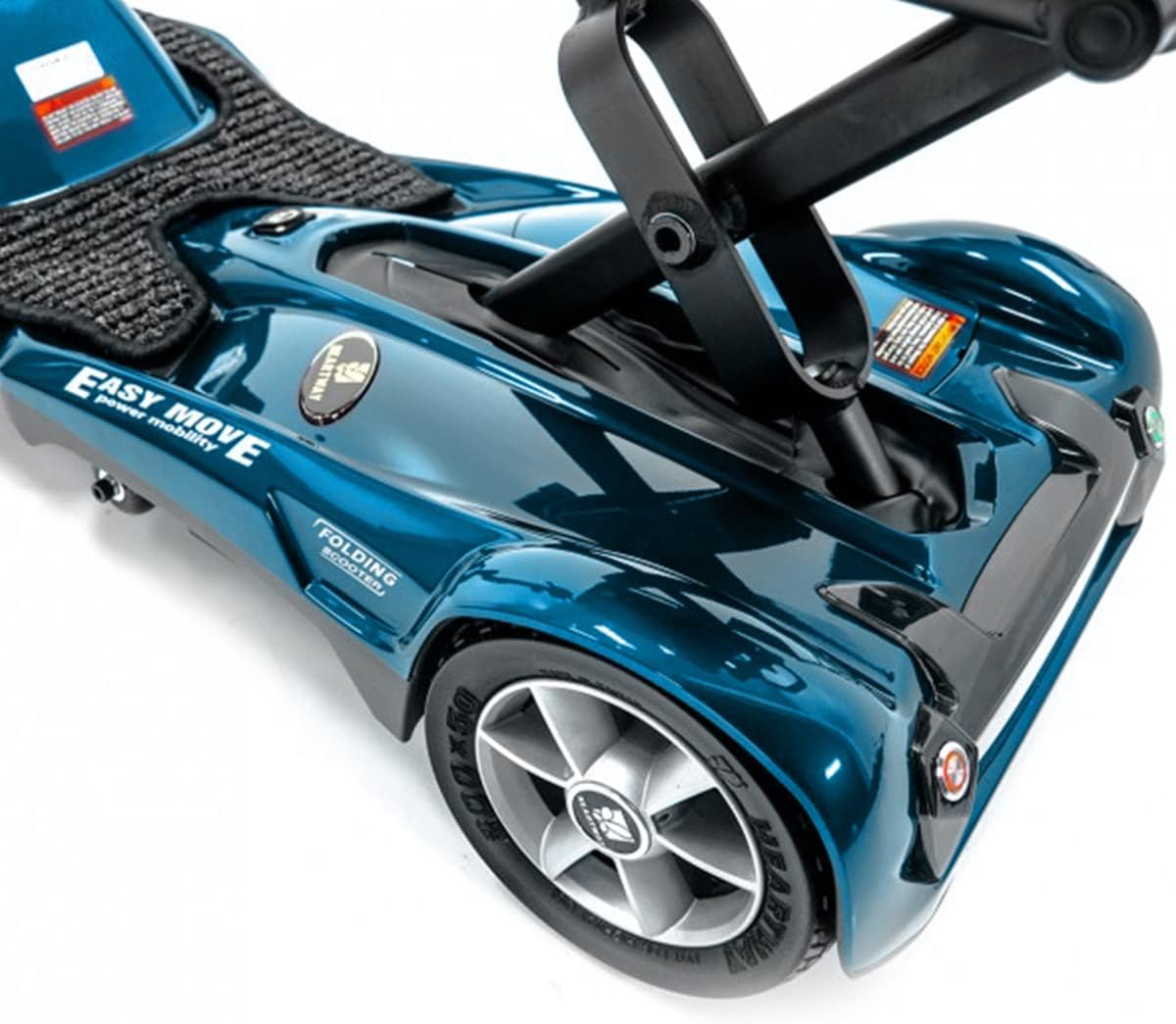 Fold Manual Folding Electric Mobility Scooter, 11.5 Ah Li Battery, Sea Blue Z479
