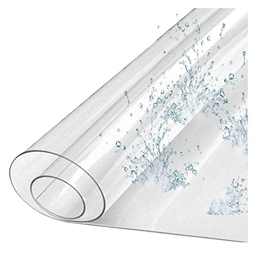 Clear Vinyl Plastic Floor Runner Protector Rug, 1.5mm Thick H82266