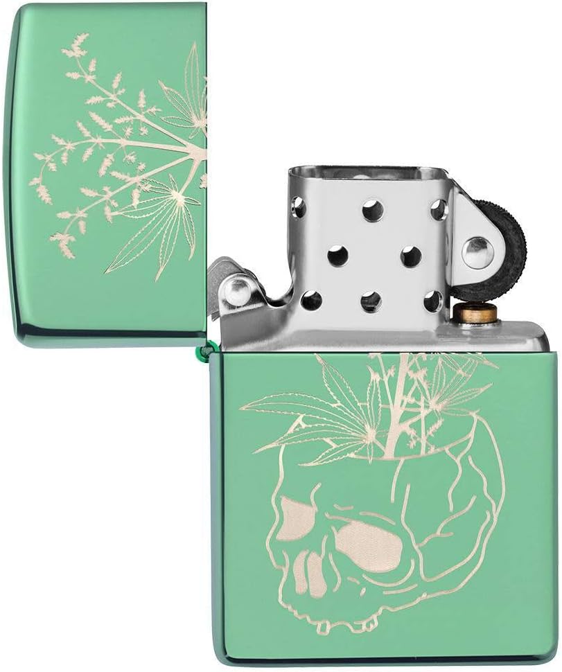 High Polish Green Pocket Lighter R277